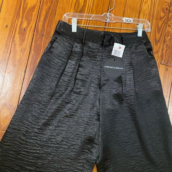 NWT Harlow and Graham Cropped Gaucho / Palazzo Pants Sz S - Picture 4 of 7